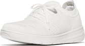 Baskets pour femmes à lacets FitFlop Super-Q Knit Slip-On blanches - Taille 39