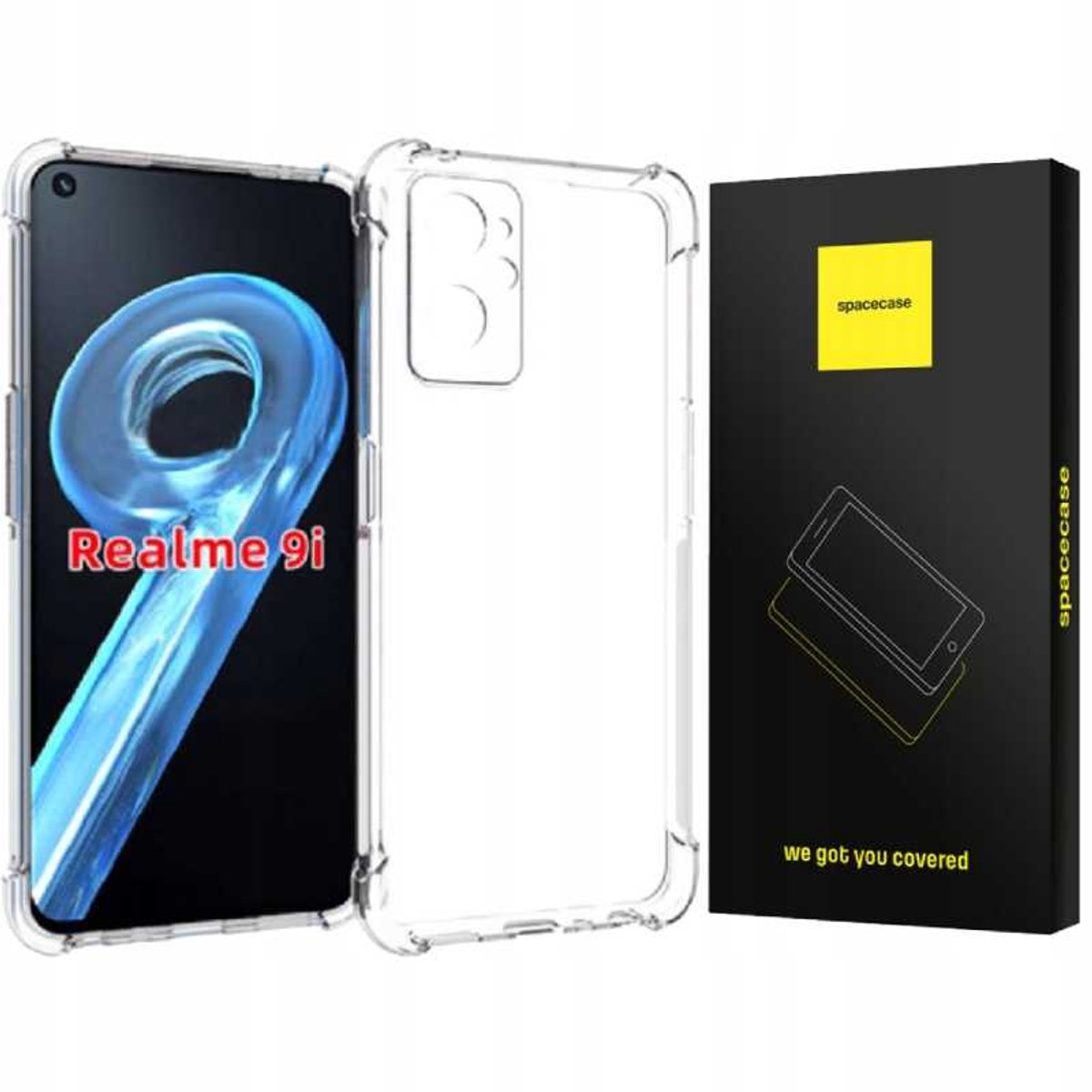 Spacecase Anti-Shock Case Voor Realme 9I 4G Cover