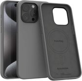 Spacecase Case Cover Voor Iphone 15 Pro Max Sc Pure Mag Grijs