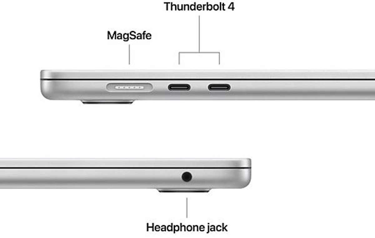 Apple MacBook Air 15" 2025 M4 10-core 16GB RAM 512GB SSD Zilver Laptop snelle batterij 18u - Afbeelding 2
