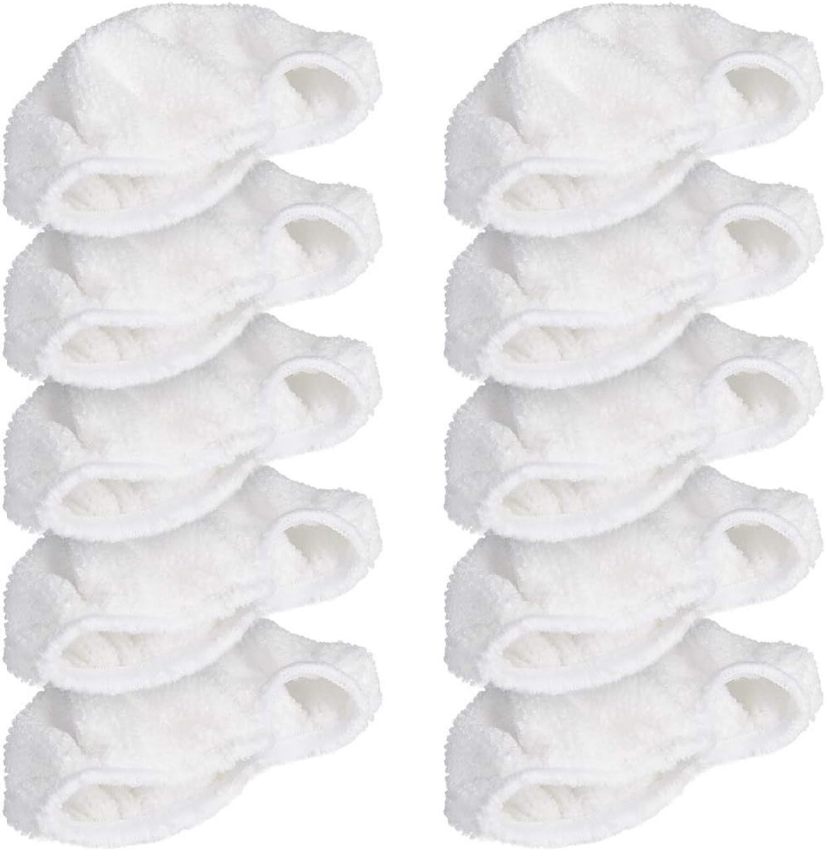 Set van 10 microvezelpads voor stoomreinigers - Wasbare doekjes voor vloer en wand