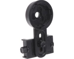 360° Draaibare - Universele Mobiele Telefoon Adapter Mount - Geschikt Voor Verrekijker, Spotting Scope, Microscoop & Astronomische Telescoop - Smartphone Scope Adapter - Met Standaard Schroef - Verstelbaar - Zwart