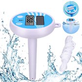 Zwevende thermometer voor zwembaden - Digitale thermometer - Zonnethermometer - Met LCD-display - Voor buiten-, binnenzwembaden, spa's