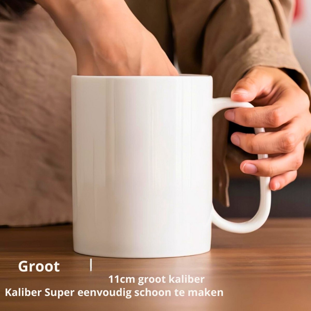 KOPYFANTAP Grote kop 750 ml, jumbo keramische koffiekop met deksel, XXL steengoed kop extra groot, gigantische theekop porselein voor kantoor, thuis, rood