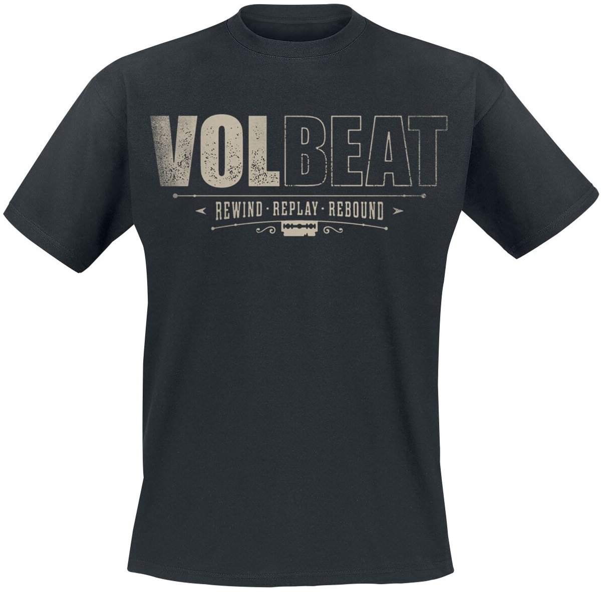 Volbeat Distressed Logo Heren T-shirt - zwart - XXL