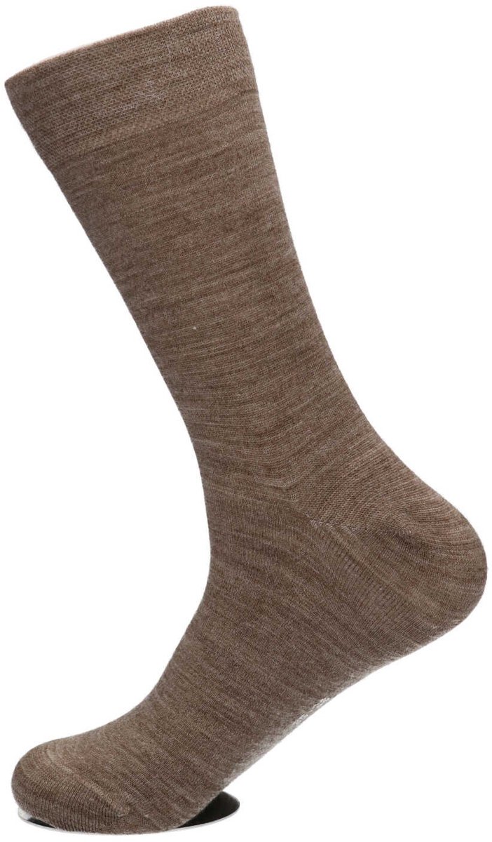 Merino Love - 3-Pack - Merino Wollen Sokken - Alledaags - Ademend - Heren / Dames - bruin - 46-47 - 103