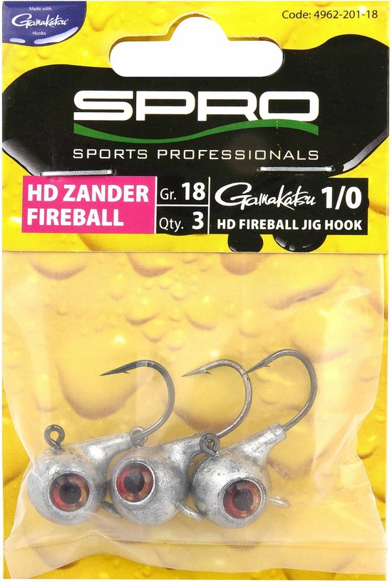 SPRO - Jigkoppen HD Zander Fireballs - SPRO van Spro — afbeelding 3