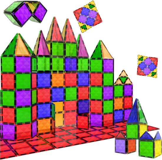 DailySupplies® Magnetische Knikkerbaan - Kinderspeelgoed 1 jaar - Magnetic Tiles - Bouwspeelgoed