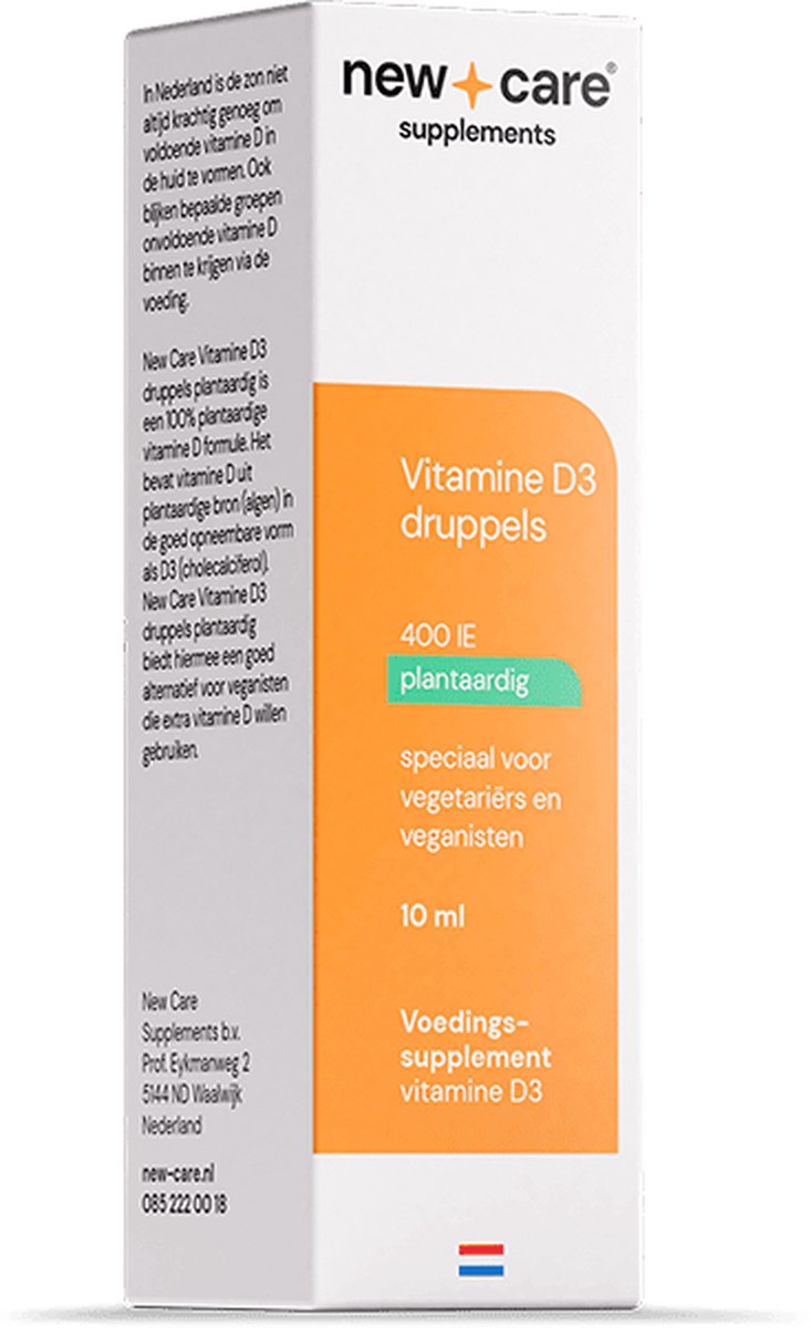 Goedkoopste New Care Vitamine D3 druppels plantaardig - 10ml - vegan