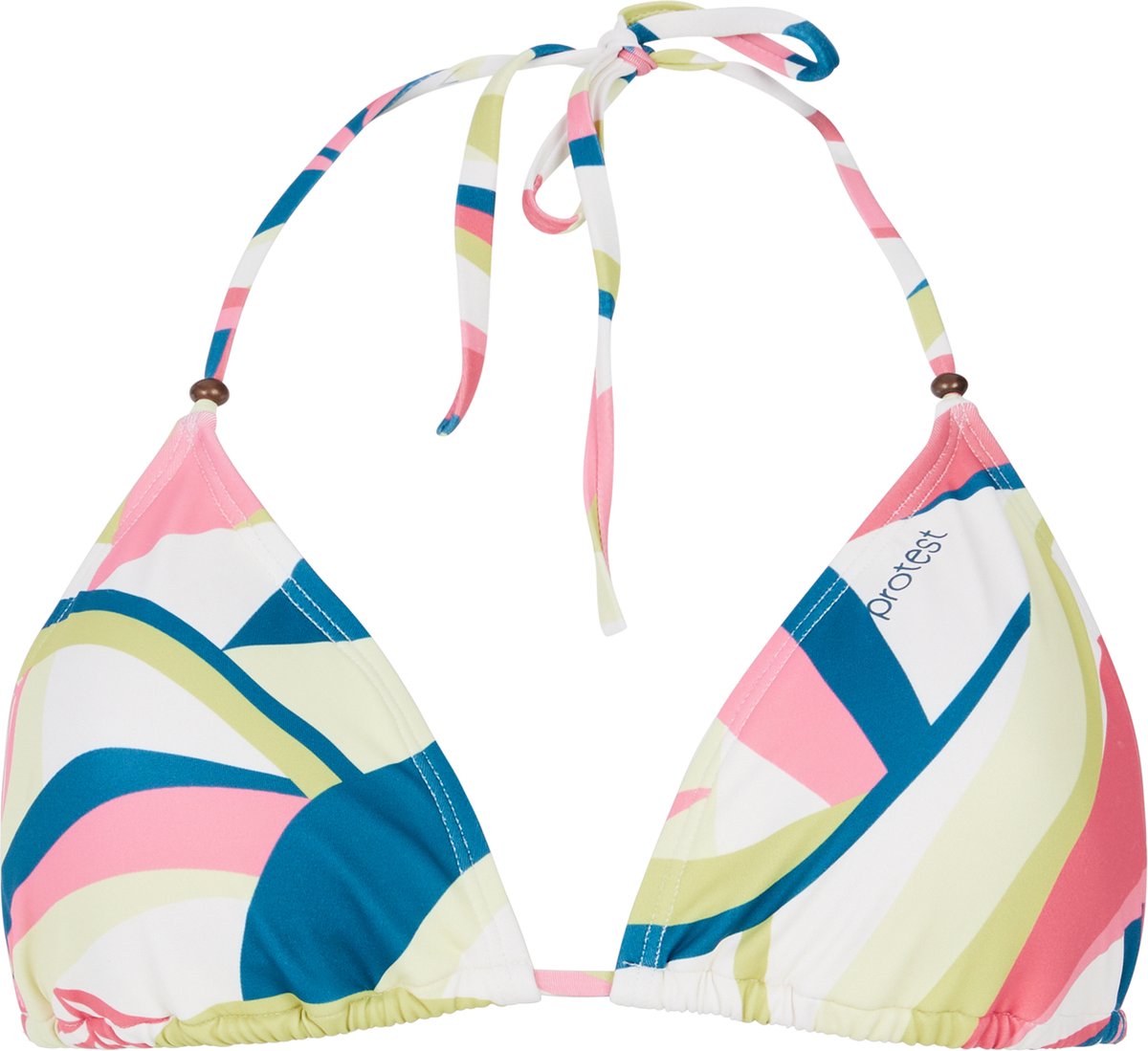 Protest Mixales – Triangel bikini top Dames – Koordsluiting – Uitneembare vulling – Mix & Match Roze
