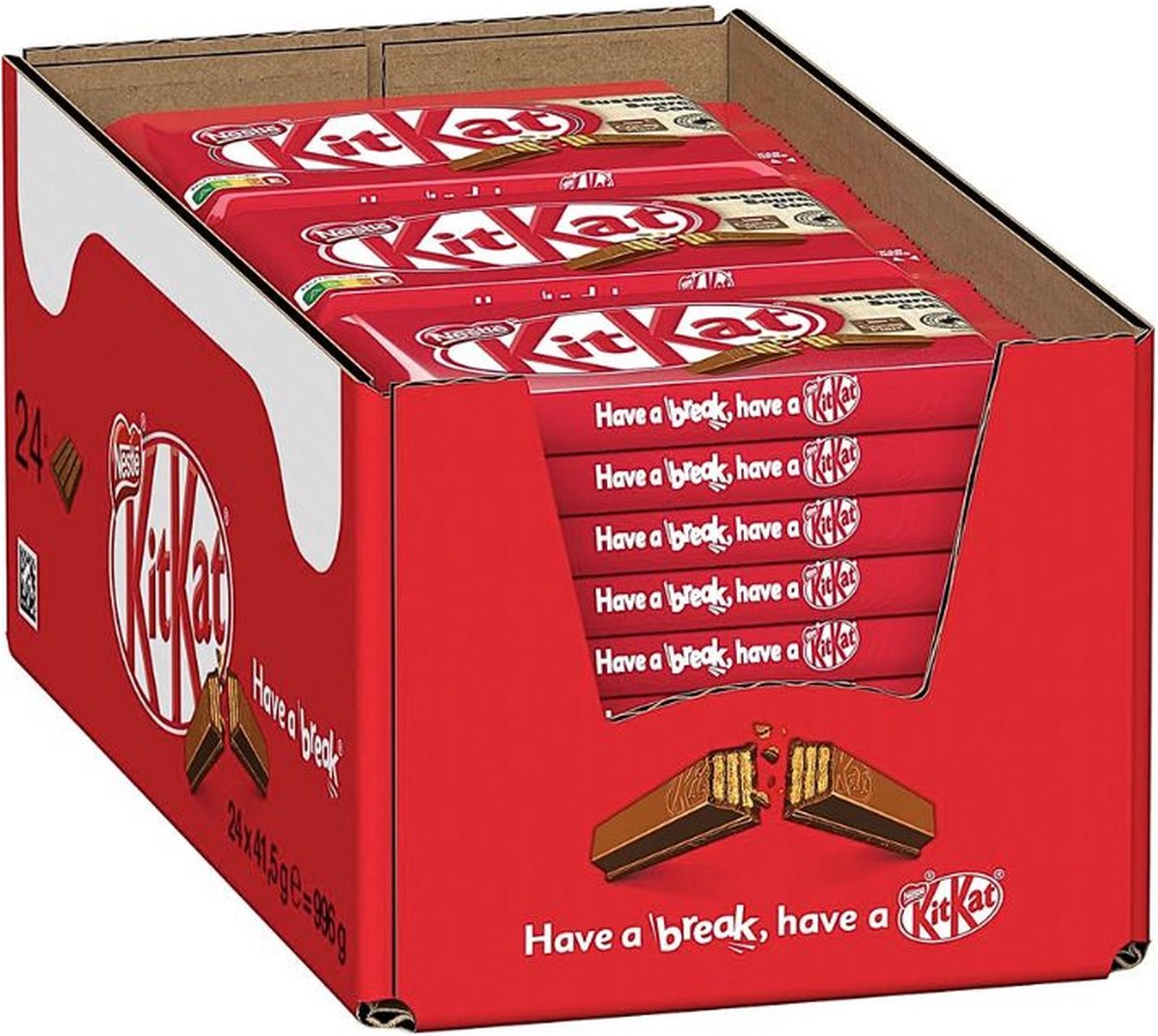 KitKat Uitdeeldoos 4 vingers 24 x 41,5g