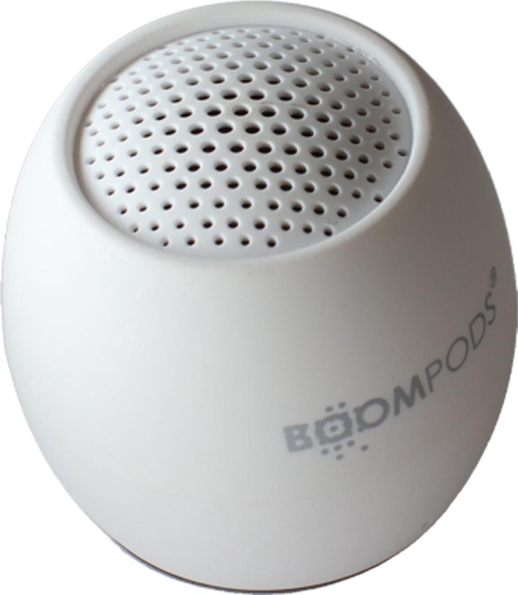 Boompods Zero Talk Bluetooth luidspreker Amazon Alexa geïntegreerd, Handsfree-functie, Stootvast, Waterafstotend Wit