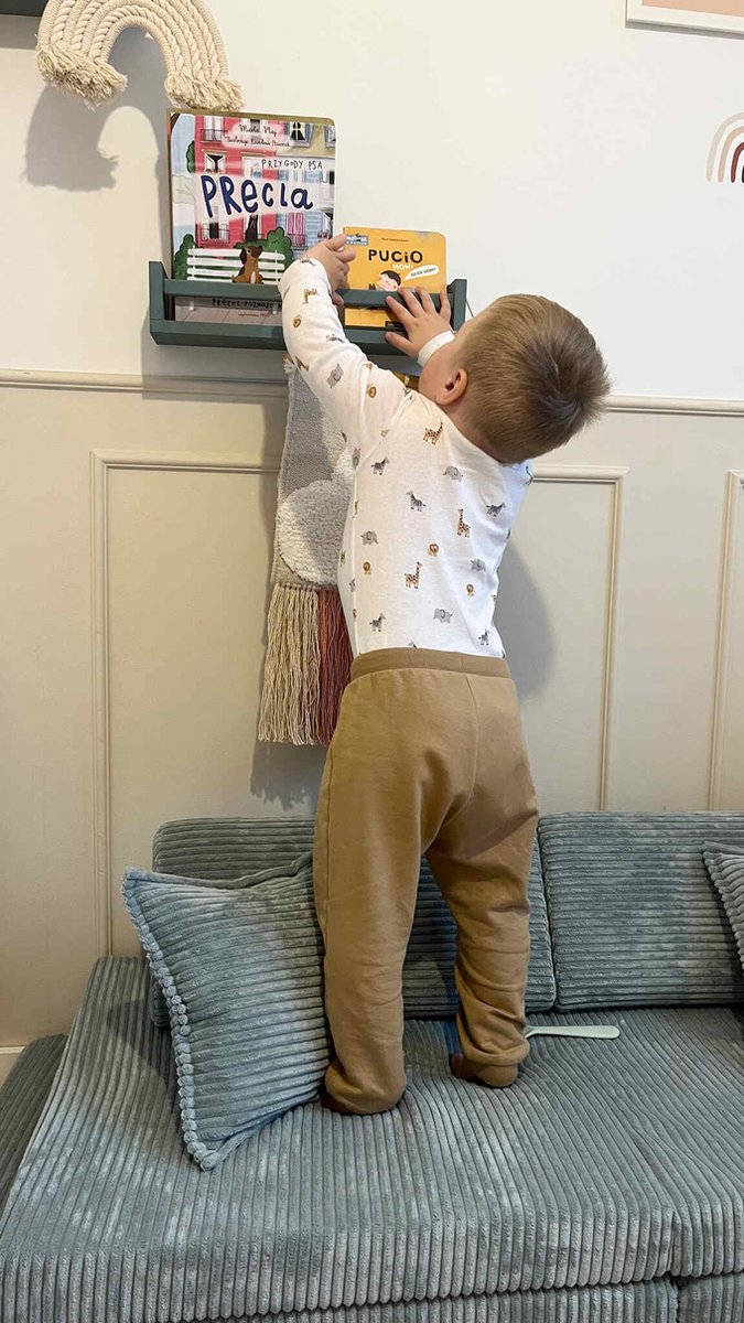 Montessori Mini Speelbank Comfort Corduroy Licht Mint van Little Dutch — afbeelding 5