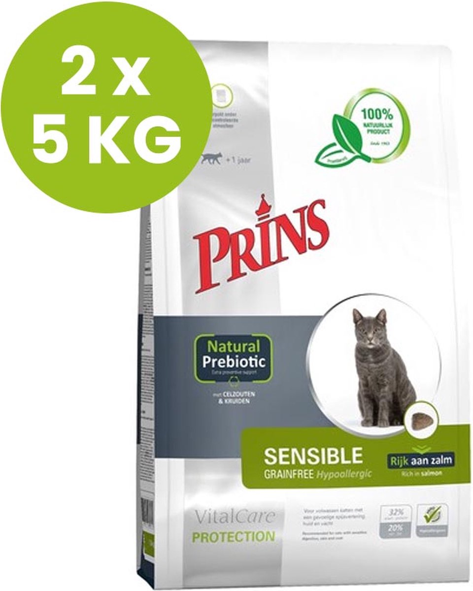 Prins VitalCare Protection Sensible Grainfree - Kattenvoer - 2 x 5 kg