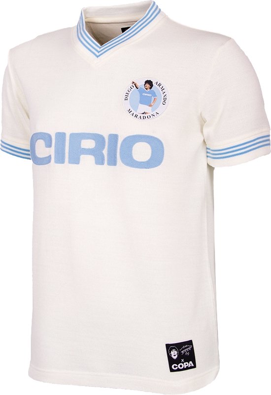 COPA - Maradona Napoli 1984 Extérieur Maillot de Football Rétro - Hommes - Blanc - L