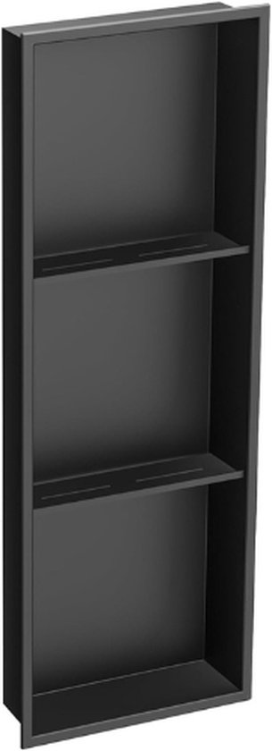 Planchet Novellini Kuadra voor Douchewand 90x35x18 cm Zwart