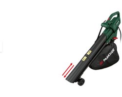 PARKSIDE® Elektrische bladblazer en -zuiger 2600 W - Geintegreerde versnipperaar - 3 in 1 Bladblazer en bladzuiger - Met opvangzak - Krachtige motor