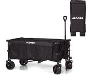 Bol.com ALDORR Bolderkar - XXL - Opvouwbaar - 300L - 150KG Draagkracht - Zwart - 5 Jaar Garantie aanbieding