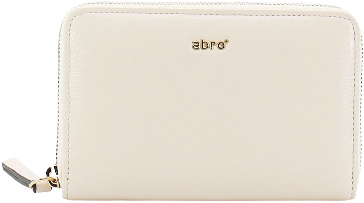 abro Leren Portemonnee Leather Dalia Wallet Beige