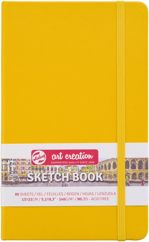 Talens Art Creation Schetsboek Goudgeel 13 x 21 cm 140 g 80 Vellen