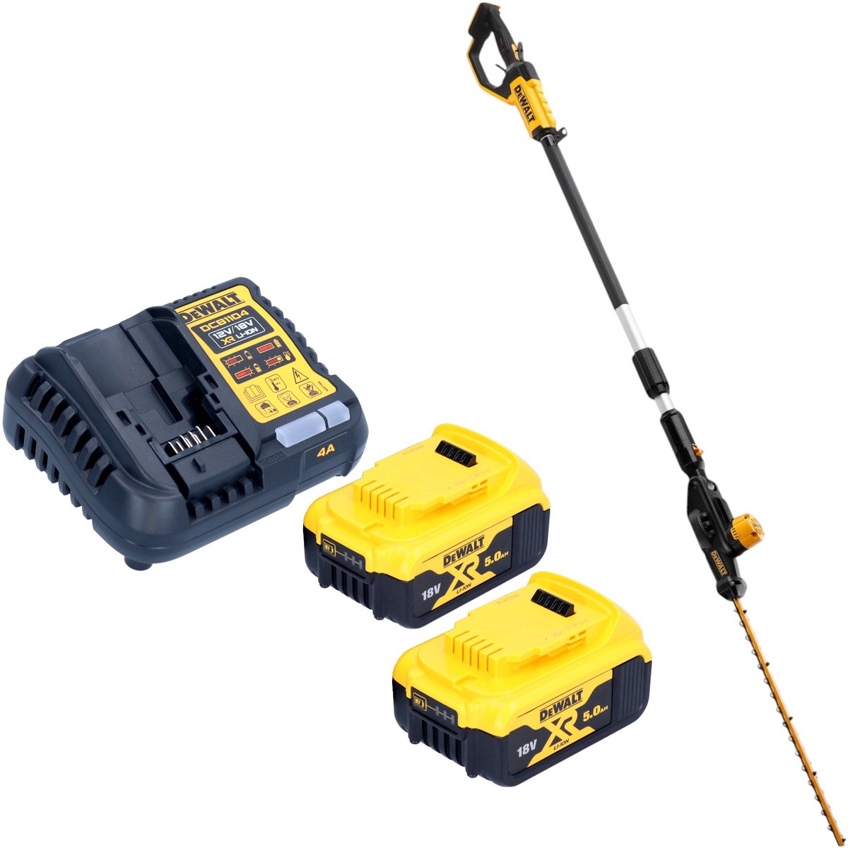 DeWalt DCMPH 566 P2 Accu-heggenschaar 18 V 55 cm + 2x accu 5.0 Ah + lader