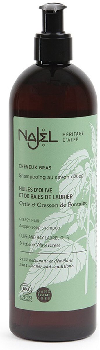 Najel Aleppo Aleppo Shampoo voor vet haar (500 ml)