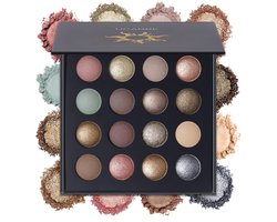 UCANBE Rijk Gepigmenteerd Gebakken Make-uppalet met 16 Nude Tinten, Matte, Glitter en Metallic Oogschaduw, Langhoudend, met edelsteen effect UCANBE Rijk Gepigmenteerd Gebakken Make-uppalet met 16 Nude Tinten, Matte, Glitter en Metallic Oogschaduw, Langhoudend, met edelsteen effect