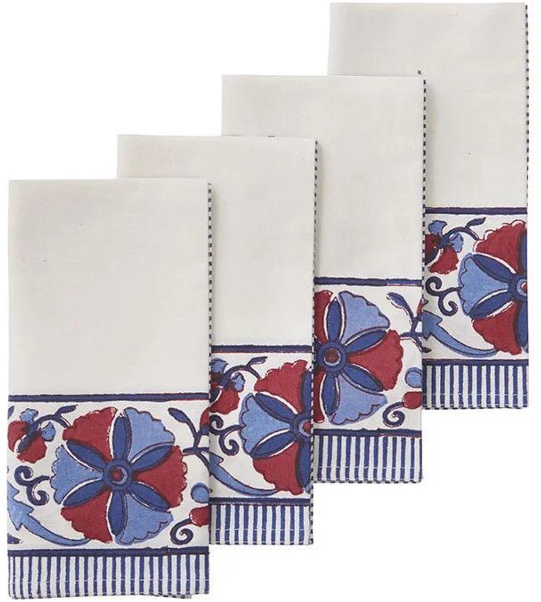 Bungalow - Servetten Rosette Indigo 45x45cm (set van 4) - Servetten