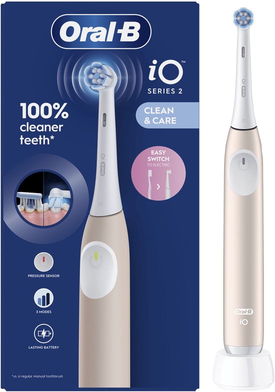 Foto: Oral b io2 elektrische tandenborstel calm pink 1 stuk