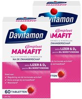 Bol.com Davitamon Compleet Mamafit - multivitamine voor na de zwangerschap - helpt je om aan te sterken na de bevalling - met ij... aanbieding