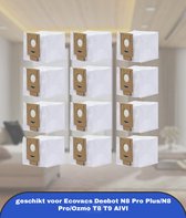 5 Pack Stofzakken Voor Ecovacs Deebot Ozmo T8, T8 Aivi, T8 T8 Aivi T8 T8 Aivi T8max N8 Pro Plusn8 Pro N8 Plus N8 Pro T9 Aivi T9 Pro T9 Max Dx93 Ddx96 F