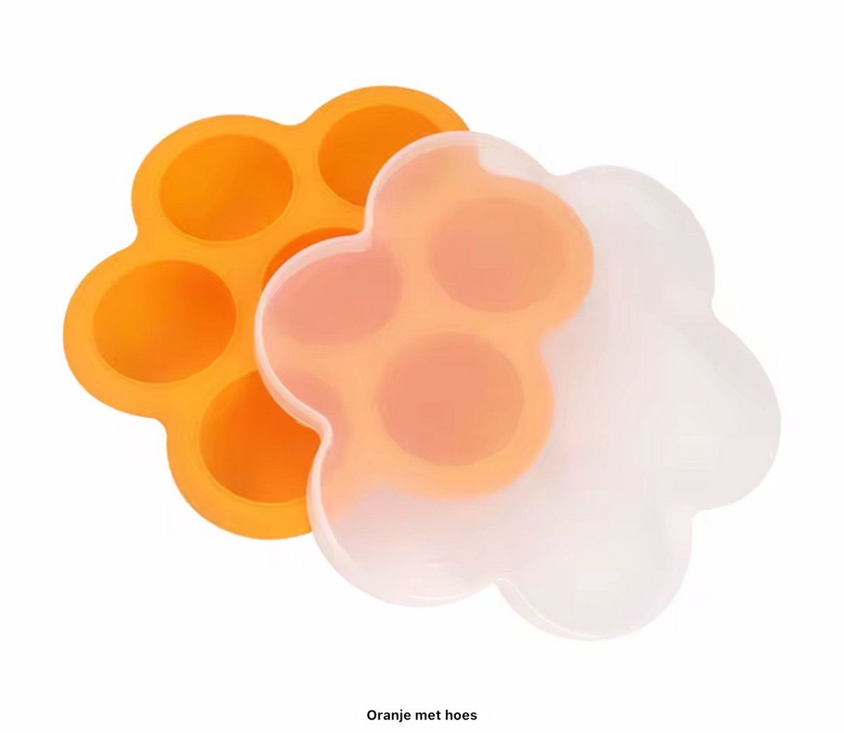 TSD goods Bewaarbakje Babyvoeding Oranje - Baby Diepvriesbakjes - Babyvoeding Accessoires - Baby IJsblokjes