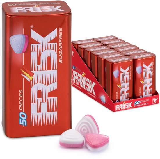 Frisk Strawberry - Frismakers - Suikervrij - 1x12Stuks