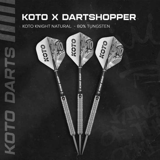KOTO - Knight - 23 G - Natural - Dartpijlen - 80% Tungsten van KOTO — afbeelding 2