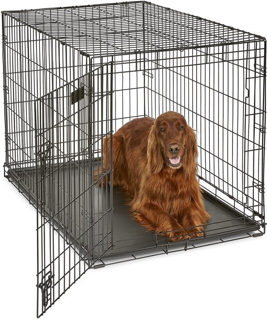 Unyqoos ® Robuuste Veiligheidskennel voor Grote Honden met Innovatieve Functies