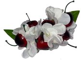 Cherry Blossom Haar Bloem Rood Wit