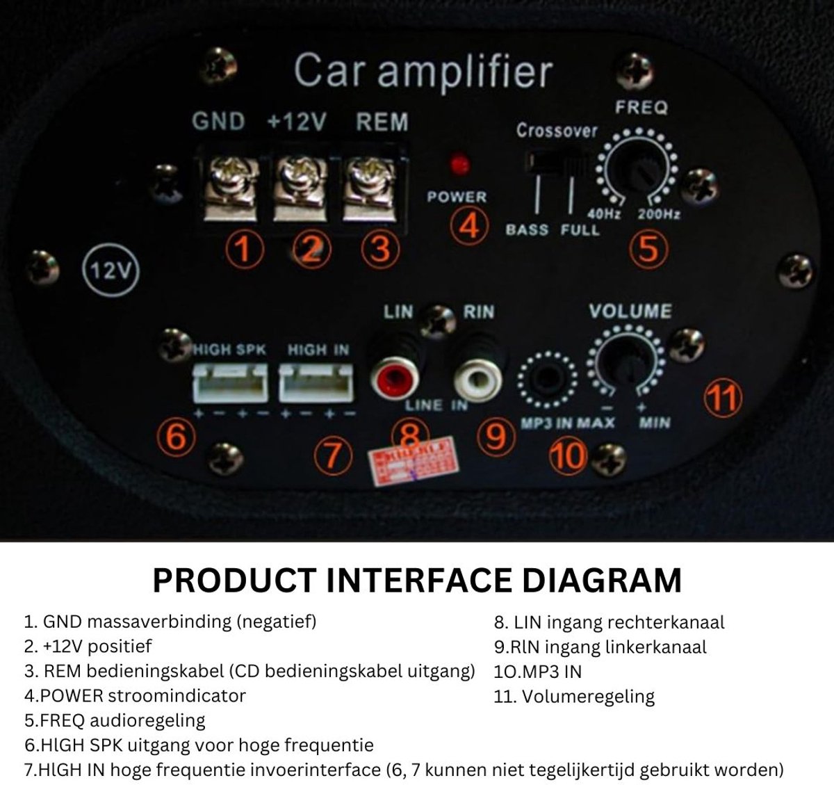 VELTRR® Underseat Subwoofer - Auto Versterking - Speakers – foto 2