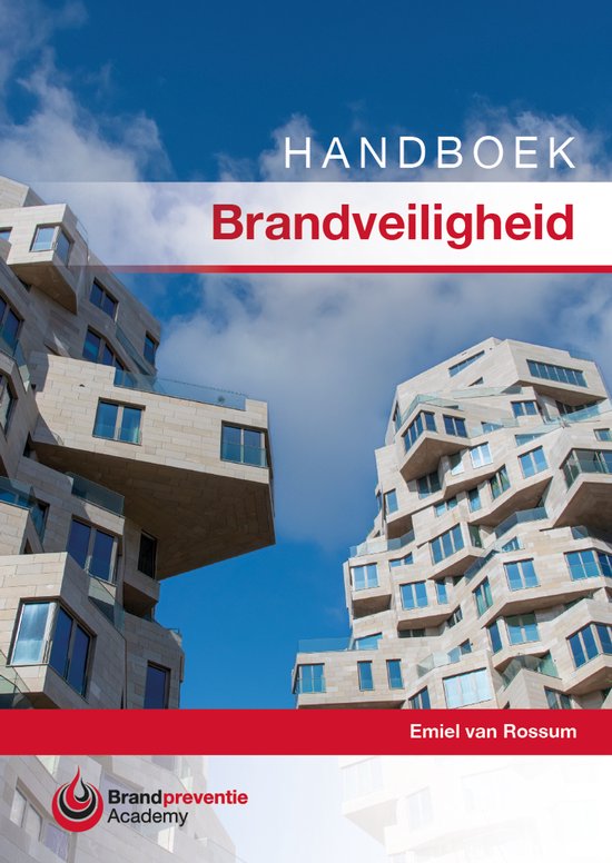 Handboek Brandveiligheid met op de voorgrond twee moderne gebouwen met veel glas.