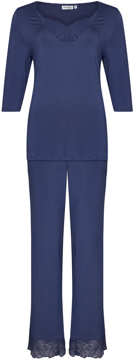 Pastunette Premium Pyjama Midnight - Blauw - EcoVero Viscose