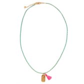 Collier amulette gitane lune