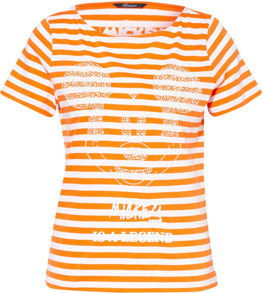 Princess goes Hollywood • oranje Mickey t-shirt • maat 36