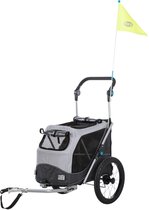 Trixie - Hondenfietskar - Opvouwbaar - Grijs - 90 x 63 x 95 cm