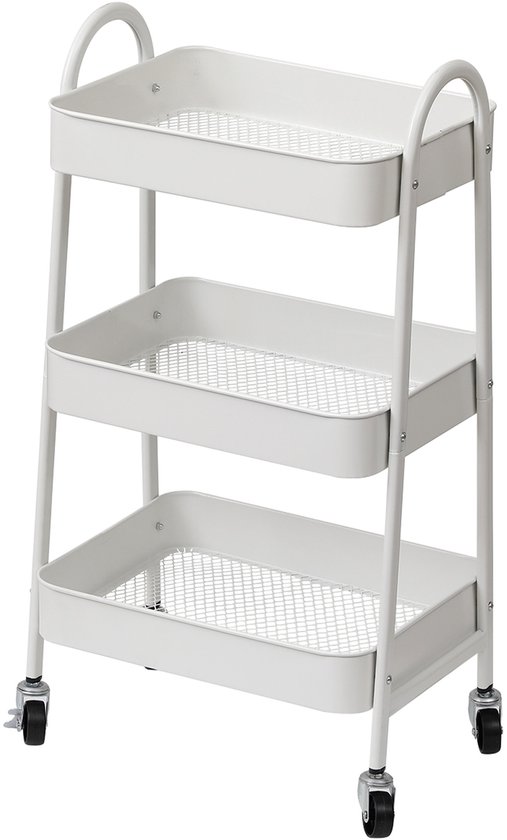 WENKO 12285100 - EXCLUSIVE trolley 41 x 75 cm glanzend chroom