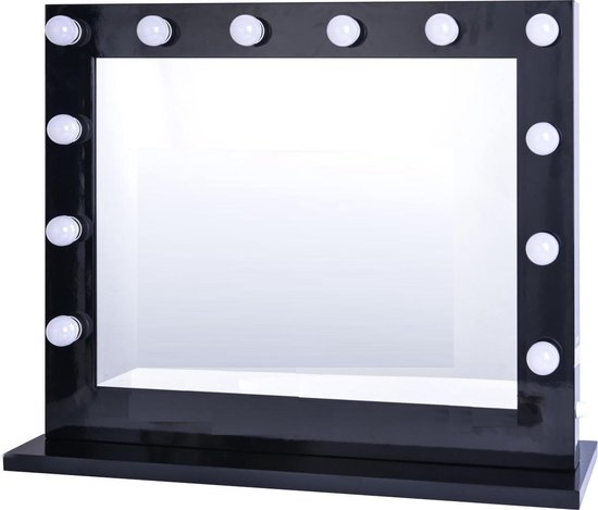 Bright Beauty hollywood make up spiegel met verlichting - 80 x 65 cm - | bol.com