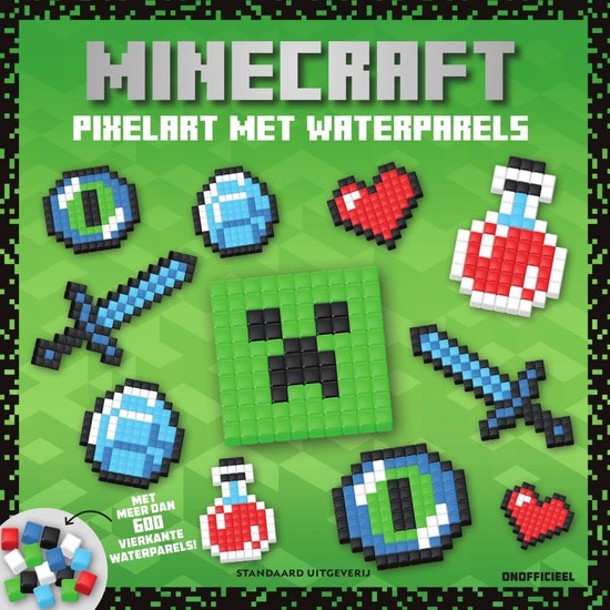 Minecraft 1 - Pixelart met waterparels - cover