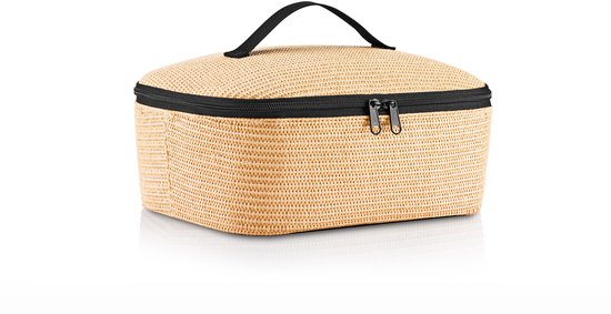Reisenthel Coolerbag M Pocket Koeltas - 4,5L - Raffia Zwart van Reisenthel — afbeelding 2