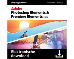 Adobe Photoshop & Premiere Elements 2025 (3 Jarige Licentie) - Meertalig - Windows - Mac - Download