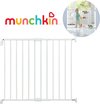 Munchkin Metalen Schroefhekje - Traphek Met Boren - Veiligheidshek met Muurbevestiging - 64.5 tot 102cm - Verstelbaar aan de boven- en onderkant - Wit