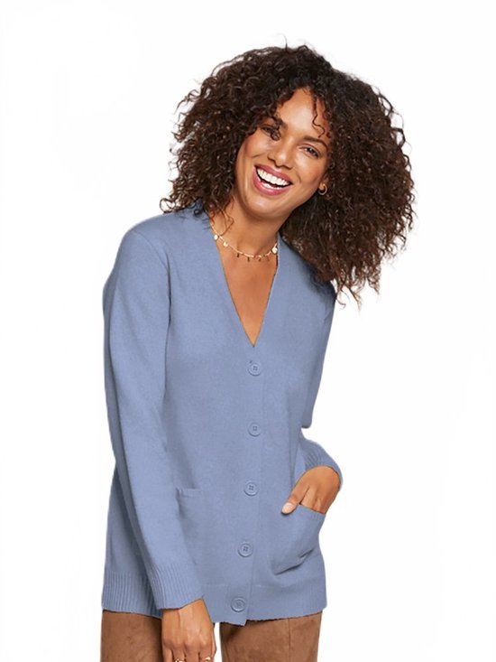 Cardigan en grosse maille avec boutons