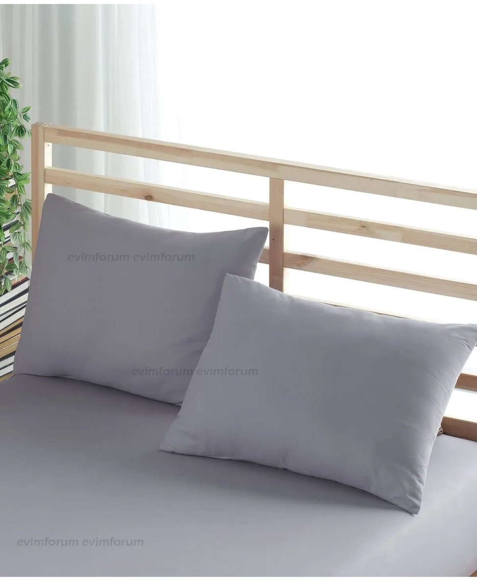 Kussenslopen – 100% Katoen – De Linde Home – Set van 2 – Zachte Kussenslopen – Grijs – 60x70 cm – Ranforce Katoen – Zacht & Ademend – Perfecte Pasvorm – Hypoallergeen – Duurzaam – Stijlvol & Comfortabel